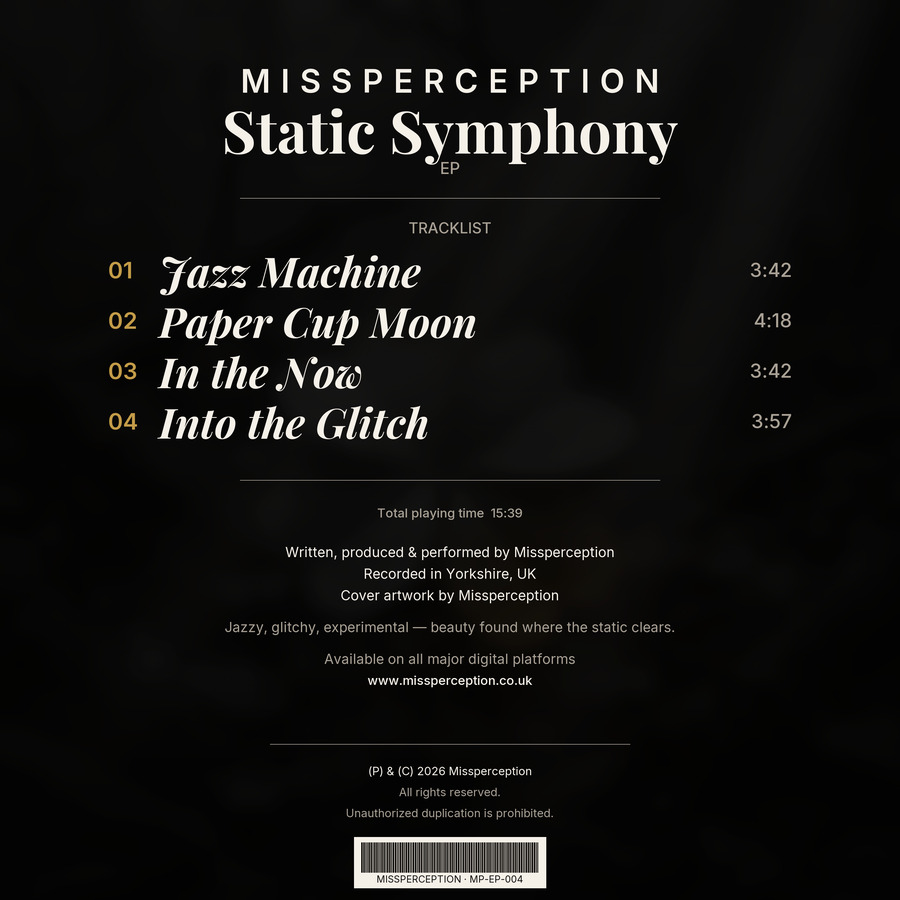 Static Symphony EP — back cover tracklist